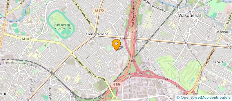 localisation de l'entreprise BACCHUS INVEST à MARCQ-EN-BARŒUL