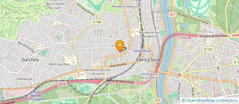 localisation de l'entreprise BACCHUS INVESTISSEMENT à SAINT-CLOUD