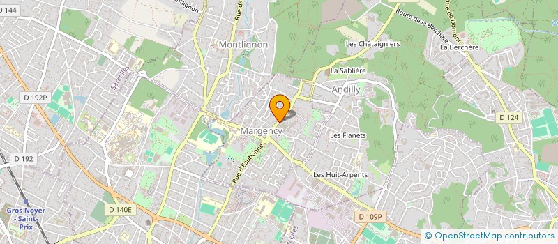 localisation de l'entreprise BACCHUS95 CLUB D'OENOLOGIE  MARGENCY