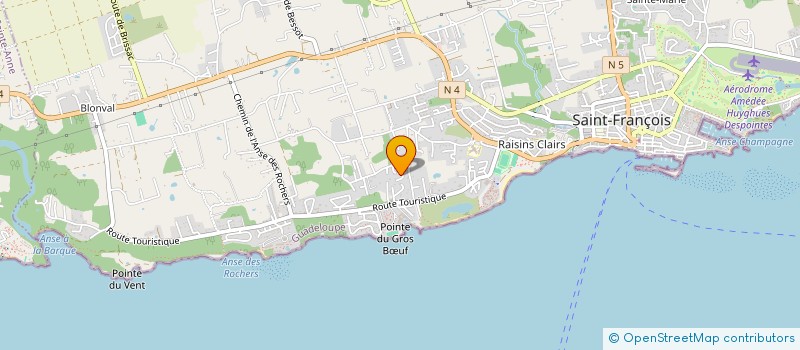 localisation de l'entreprise BACCO & CO  SAINT-FRANCOIS