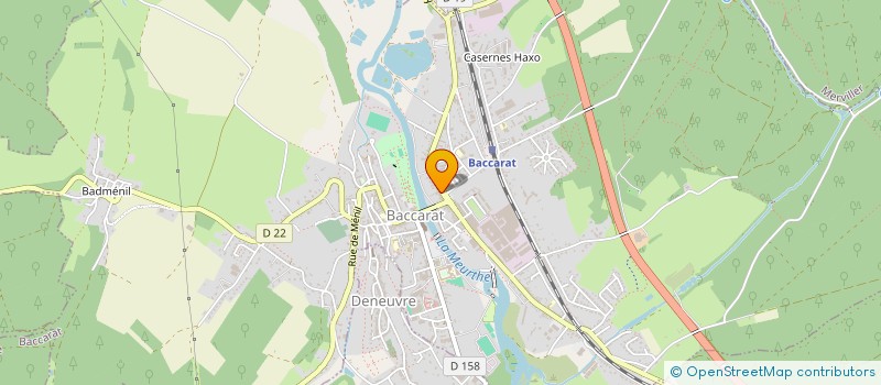 localisation de l'entreprise BACDIF  BACCARAT