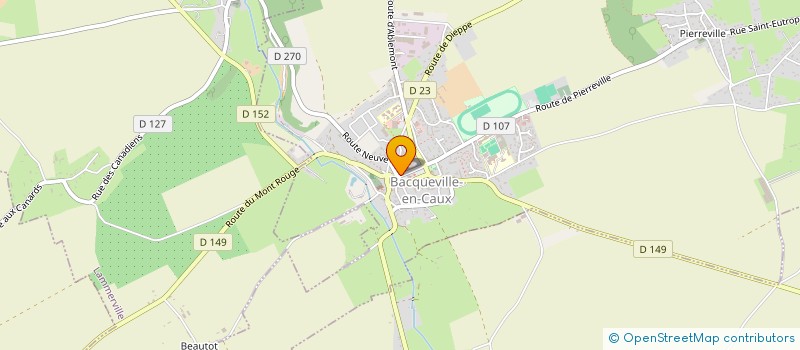 localisation de l'entreprise BACDIS  BACQUEVILLE-EN-CAUX