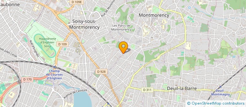 localisation de l'entreprise BACDREAM1 à SOISY-SOUS-MONTMORENCY