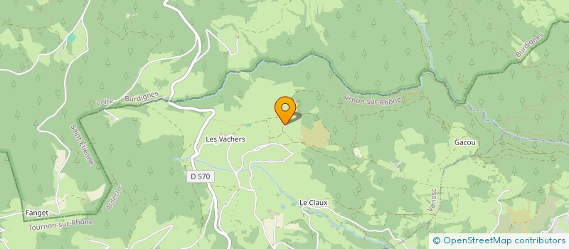 localisation de l'entreprise BACHA DE GAUD  VANOSC