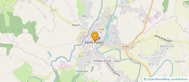 localisation de l'entreprise BACHACOU  SAINT-PALAIS