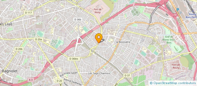 localisation de l'entreprise BACHAK à MONTREUIL