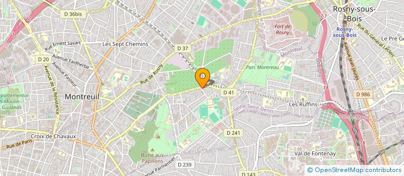 localisation de l'entreprise BACHAL à MONTREUIL