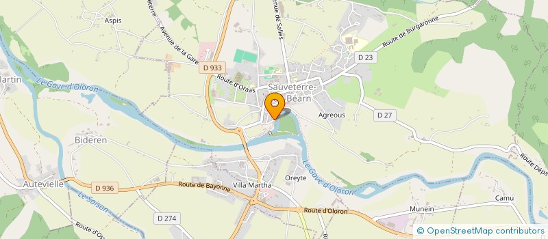 localisation de l'entreprise BACHAN  SAUVETERRE-DE-BEARN