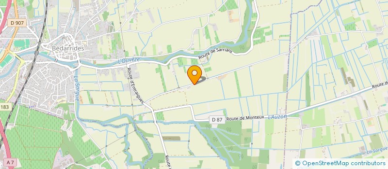 localisation de l'entreprise BACHAS  BEDARRIDES