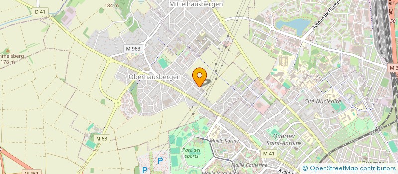 localisation de l'entreprise BACHATA FUSION STRASBOURG  OBERHAUSBERGEN