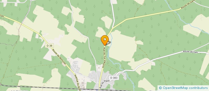 localisation de l'entreprise BACHE ET FILS  YGOS-SAINT-SATURNIN