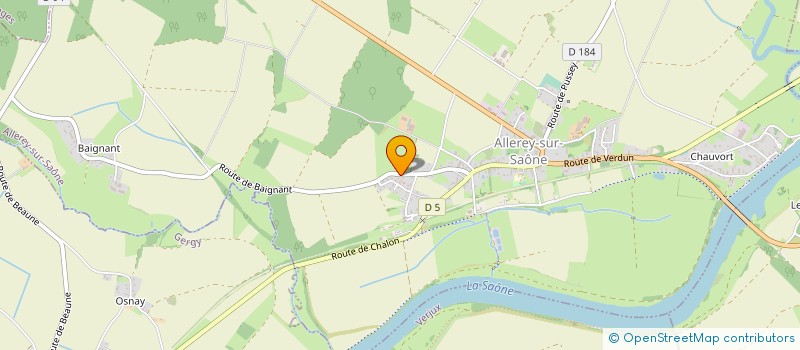 localisation de l'entreprise BACHELET EXPERT FORESTIER  ALLEREY-SUR-SAONE