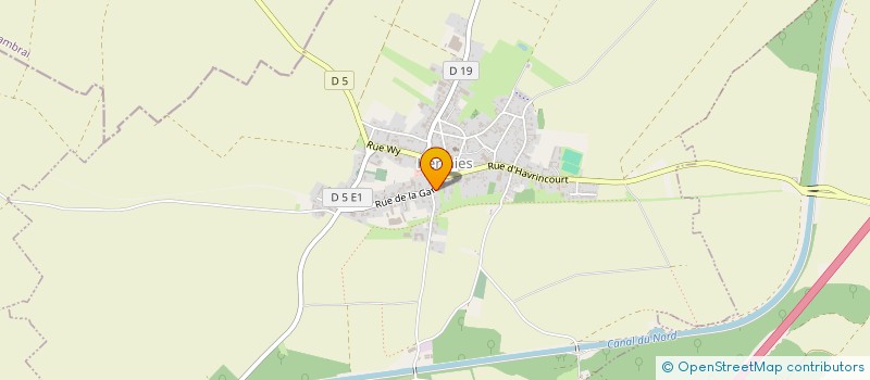 localisation de l'entreprise BACHELET PAJOT à CAMBRAI