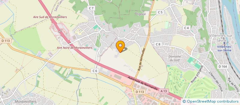 localisation de l'entreprise BACHELET SERVICES HABITAT & JARDIN  ORGEVAL