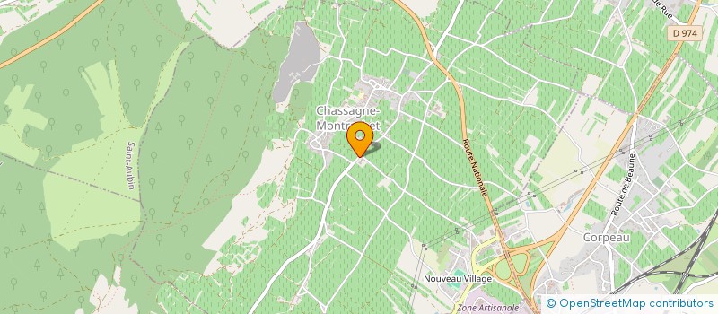 localisation de l'entreprise BACHELET VINCENT à CHASSAGNE-MONTRACHET