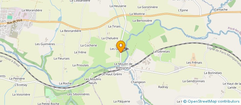 localisation de l'entreprise BACHELIN  SAINT-JEAN-SUR-VILAINE