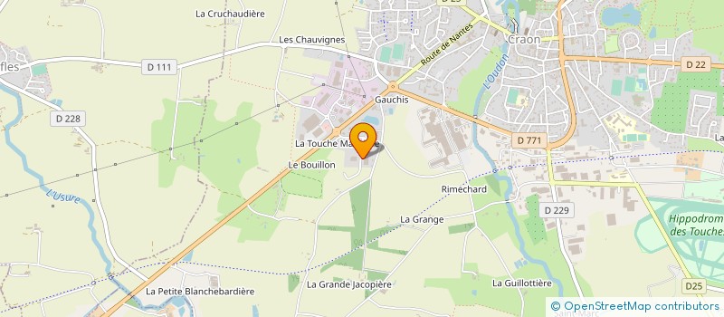 localisation de l'entreprise BACHELOT CONCEPT S.B.C. à CRAON