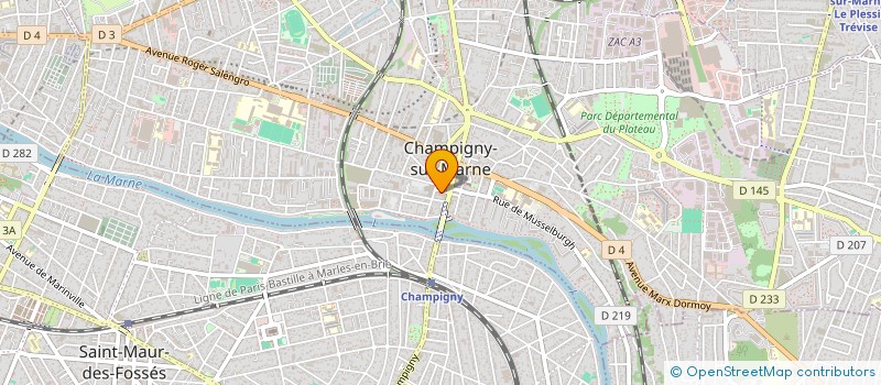 localisation de l'entreprise BACHEMI DISTRIBUTION à CHAMPIGNY-SUR-MARNE