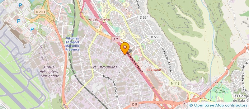 localisation de l'entreprise BACHES ET SERVICES à VITROLLES