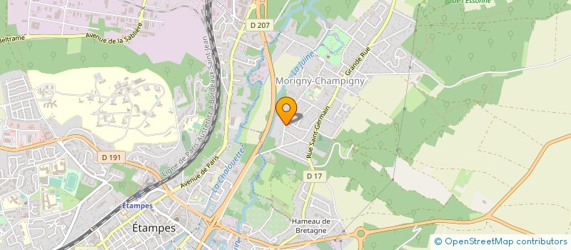 localisation de l'entreprise BACHES MONARD à MORIGNY-CHAMPIGNY