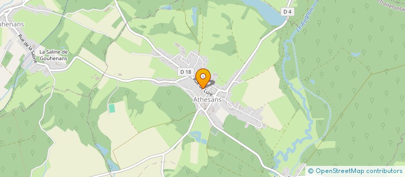 localisation de l'entreprise BACHETTA PERE ET FILS  ATHESANS-ETROITEFONTAINE