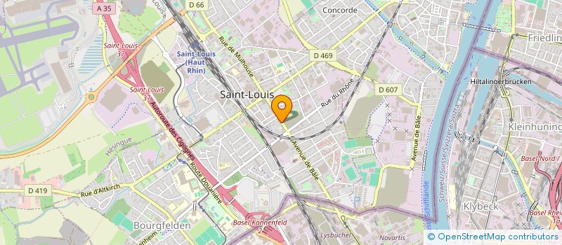 localisation de l'entreprise BACHHUSS I  SAINT-LOUIS