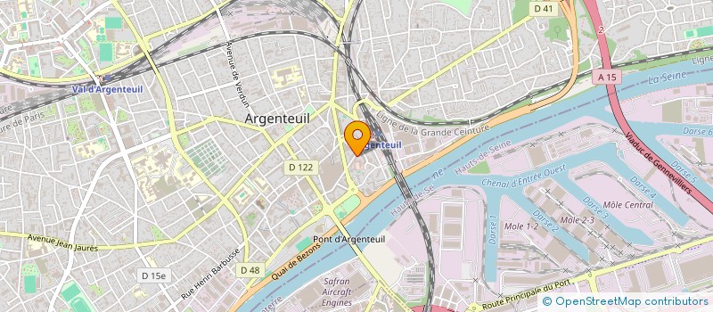 localisation de l'entreprise BACHI PRODUCTION  ARGENTEUIL