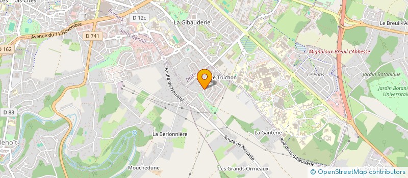 localisation de l'entreprise BACHIR CERTIFICATION  MIGNALOUX-BEAUVOIR