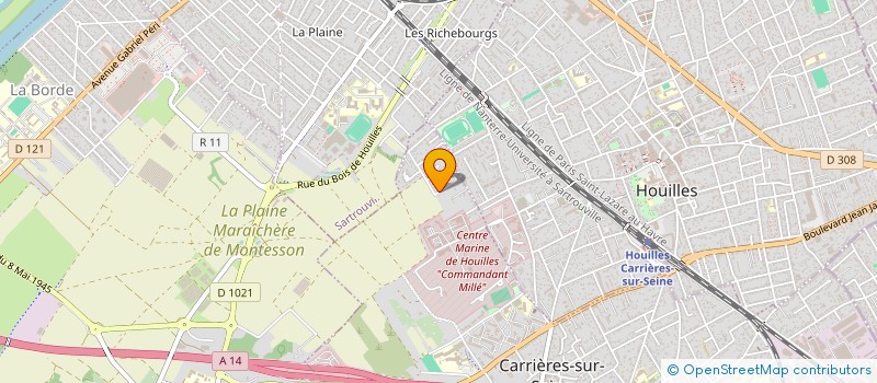 localisation de l'entreprise BACHOUNE  CARRIERES-SUR-SEINE