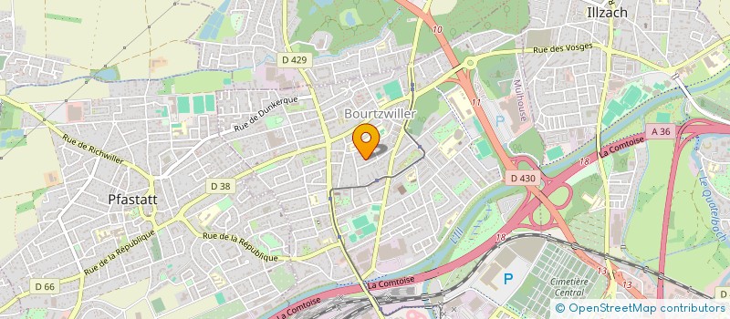 localisation de l'entreprise BACHTUG BAT à MULHOUSE