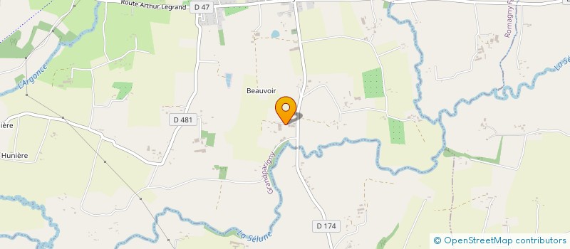 localisation de l'entreprise BACHUE RHUM CO.  GRANDPARIGNY