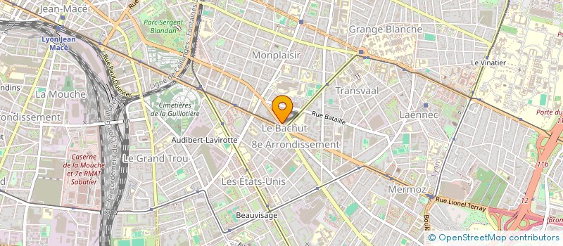 localisation de l'entreprise BACHUT  LYON 8EME