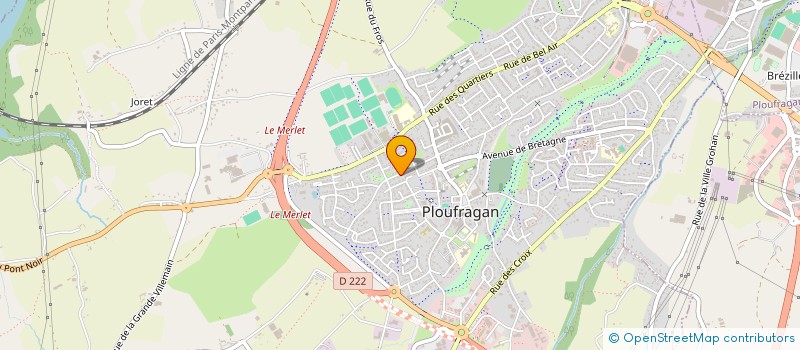 localisation de l'entreprise BACI à PLOUFRAGAN