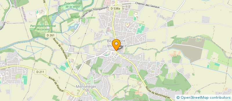 localisation de l'entreprise BACI IMMOBILIER à BEAUMONT-LES-VALENCE