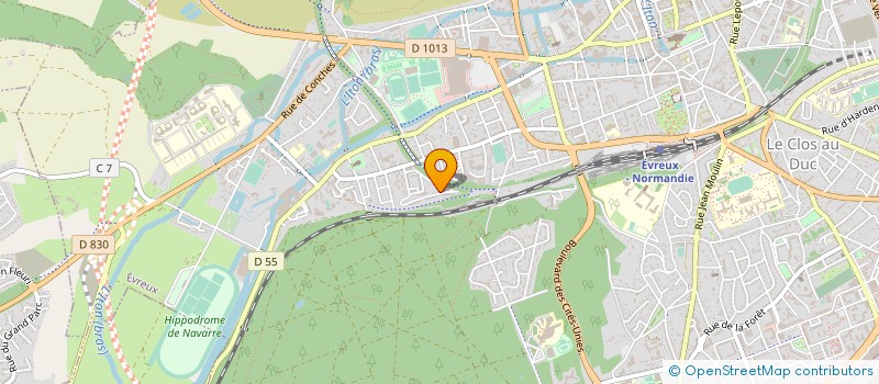 localisation de l'entreprise BACIS SARL à EVREUX