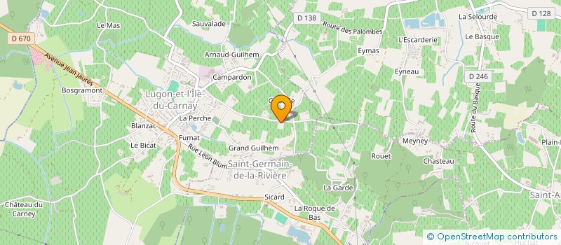 localisation de l'entreprise BACIU PRESTATIONS VITICOLES à LUGON-ET-L'ILE-DU-CARNAY
