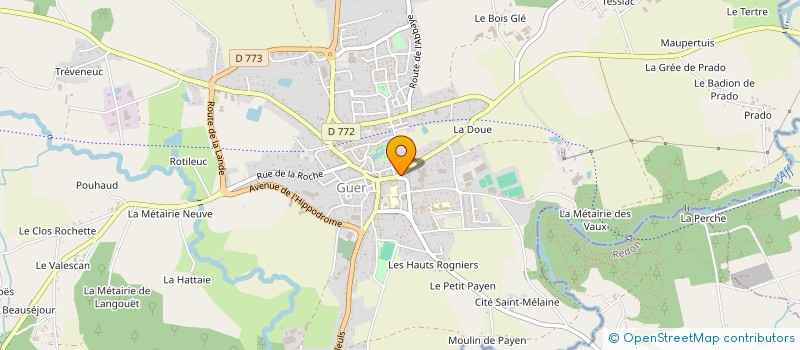 localisation de l'entreprise BACK 2R  GUER