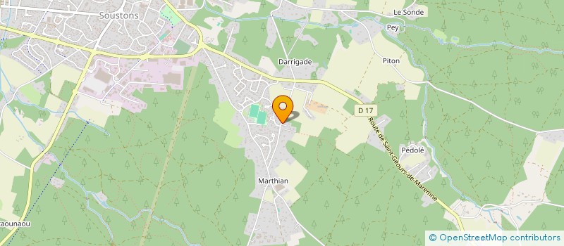 localisation de l'entreprise BACK  SOUSTONS