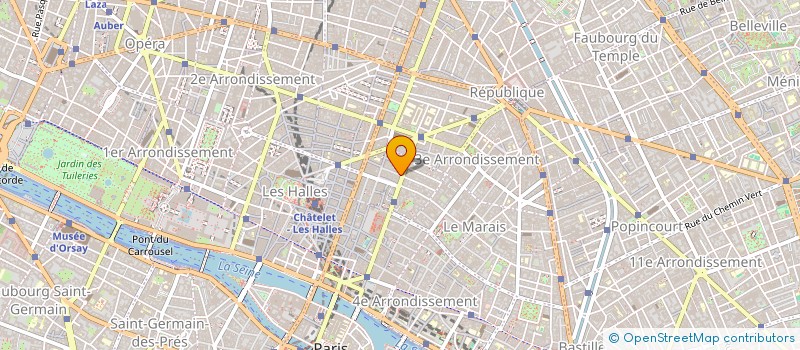 localisation de l'entreprise BACK BONE à PARIS