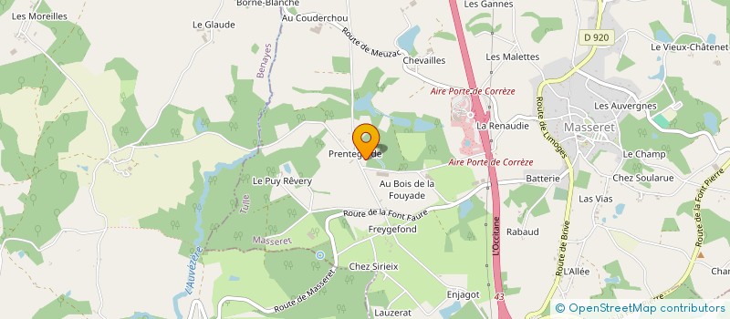 localisation de l'entreprise BACK DOOR  MASSERET