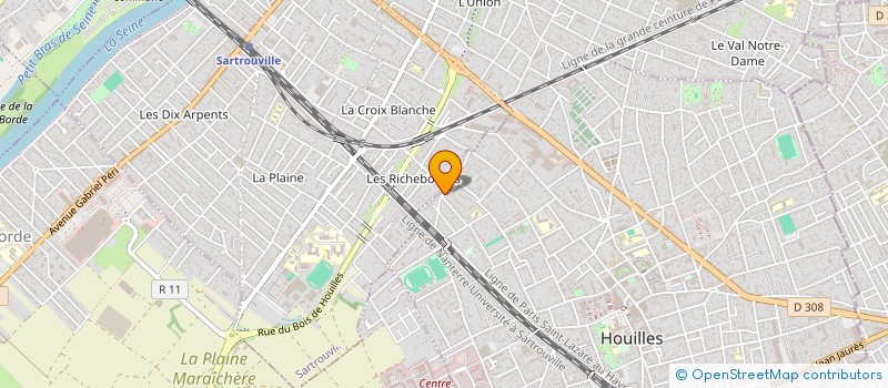 localisation de l'entreprise BACK TO THE 205  HOUILLES