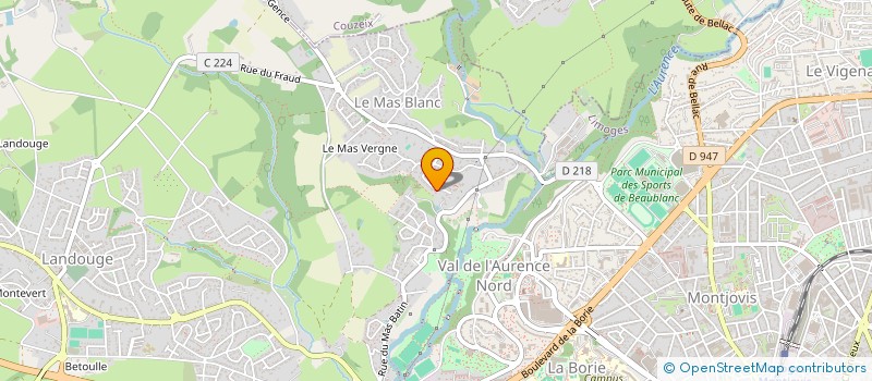 localisation de l'entreprise BACK TO THE RUN à LIMOGES