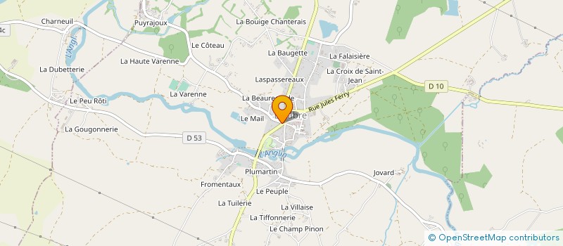 localisation de l'entreprise BACK US à BELABRE