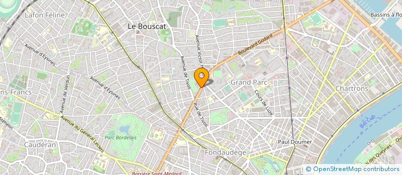 localisation de l'entreprise BACKBONE à LE BOUSCAT