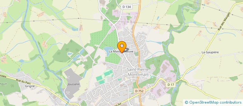 localisation de l'entreprise BACKDOORS PRODUCTION à MONTREVAULT-SUR-EVRE