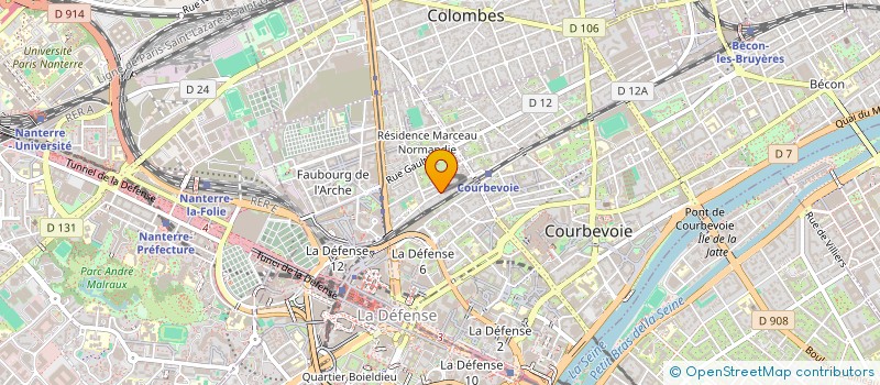 localisation de l'entreprise BACKDRIFT à COURBEVOIE