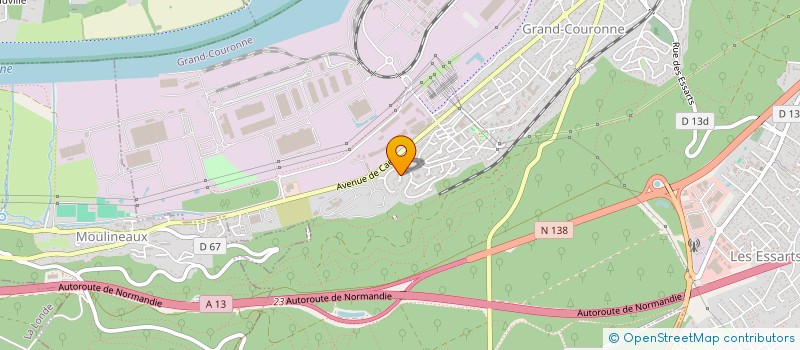 localisation de l'entreprise BACKLINE  GRAND-COURONNE