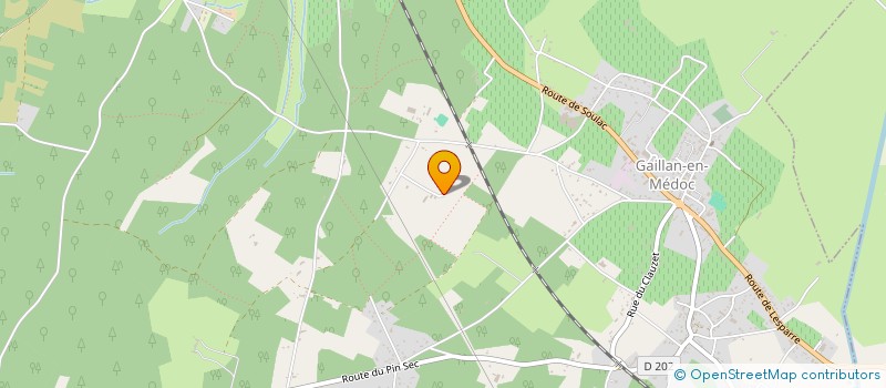 localisation de l'entreprise BACKLINE PRODUCTION  GAILLAN-EN-MEDOC