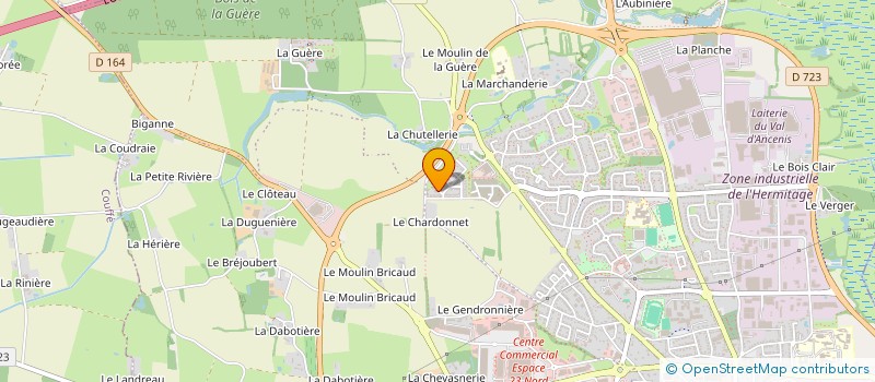 localisation de l'entreprise BACKOFFICE CAILLEAU à ANCENIS-SAINT-GEREON