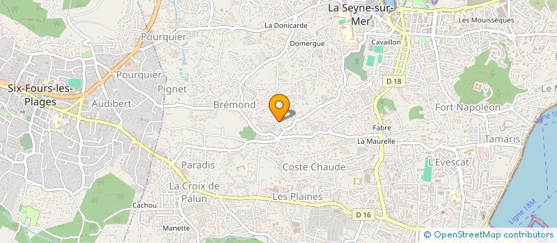 localisation de l'entreprise BACKSIDES  LA SEYNE-SUR-MER